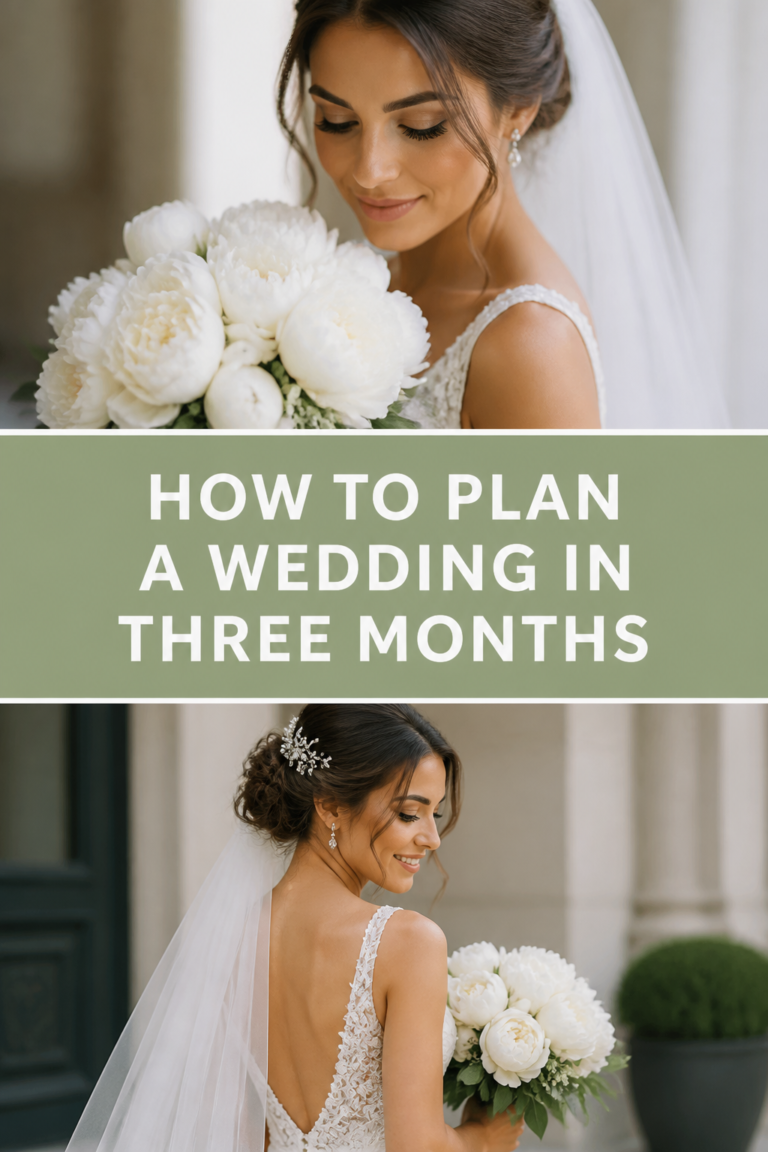 💍 How To Plan A Wedding In Three Months