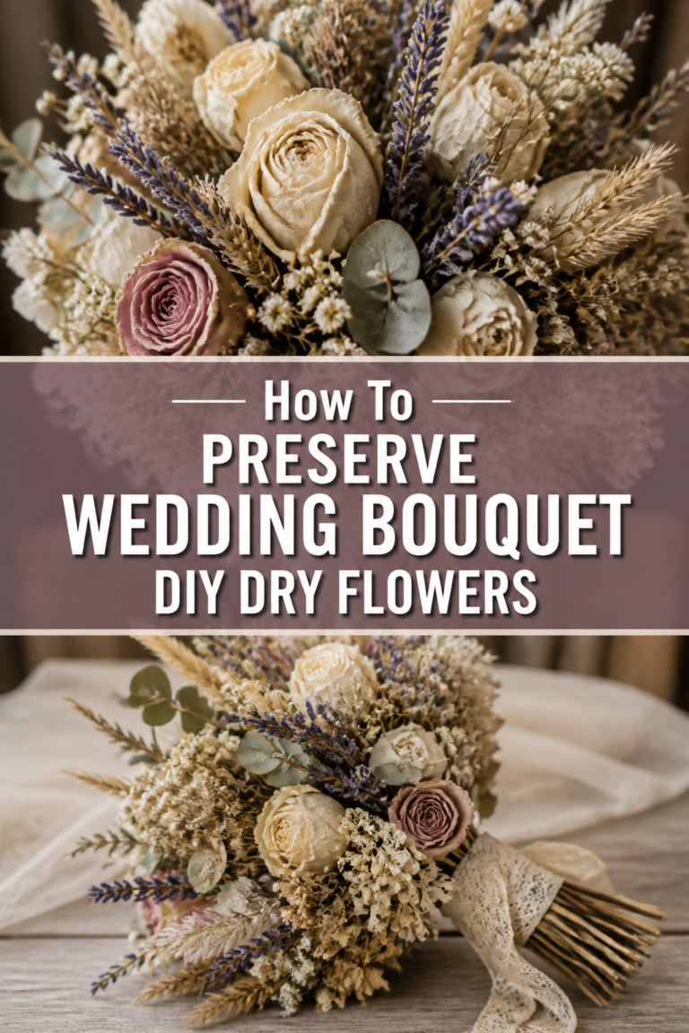💐 How To Preserve Wedding Bouquet DIY Dry Flowers