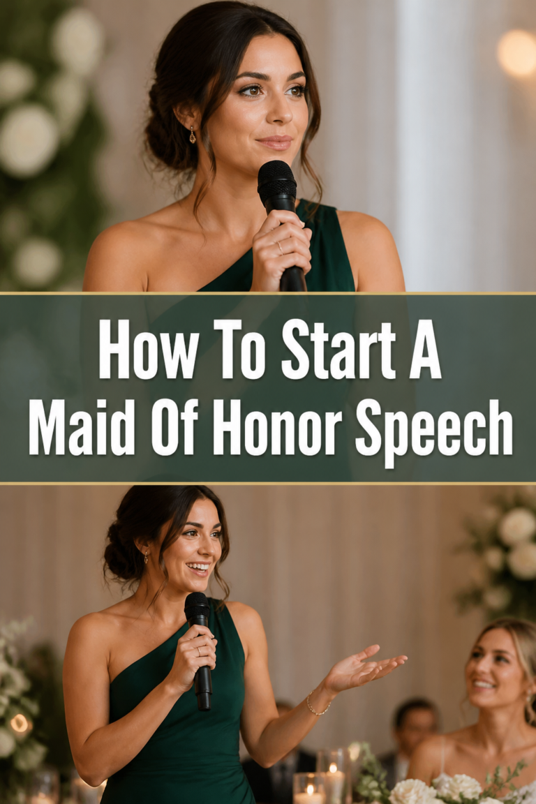 🎤 How To Start A Maid Of Honor Speech