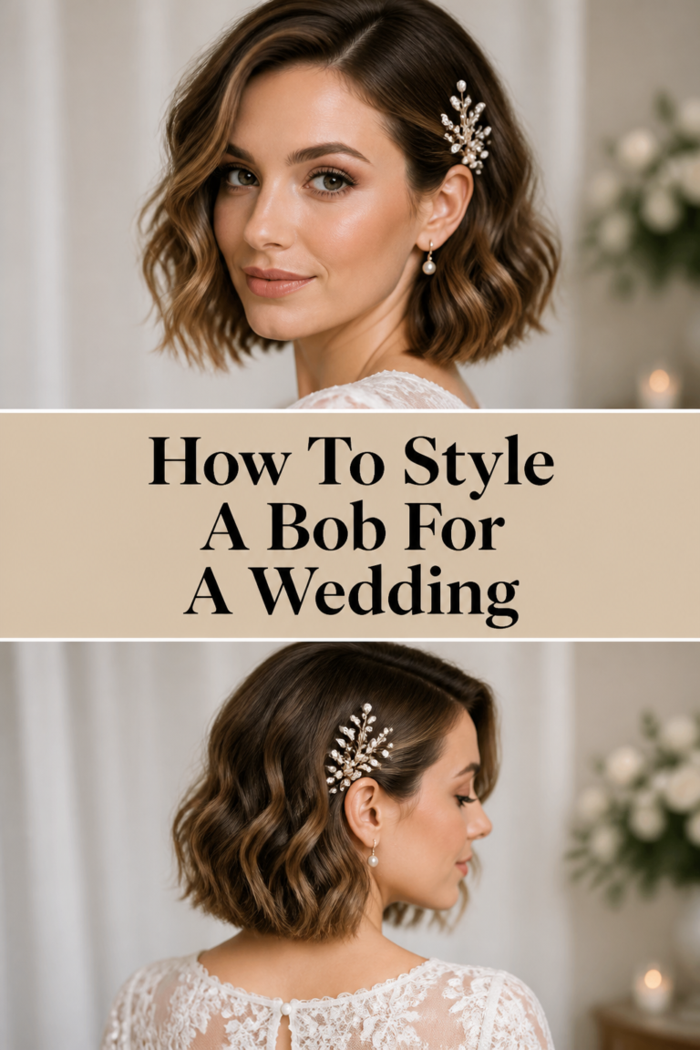 💇‍♀️ How To Style A Bob For A Wedding