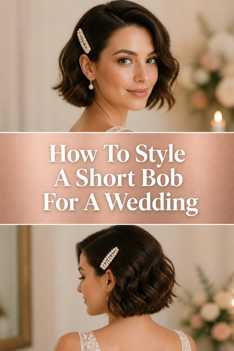 💇 How To Style A Short Bob For A Wedding