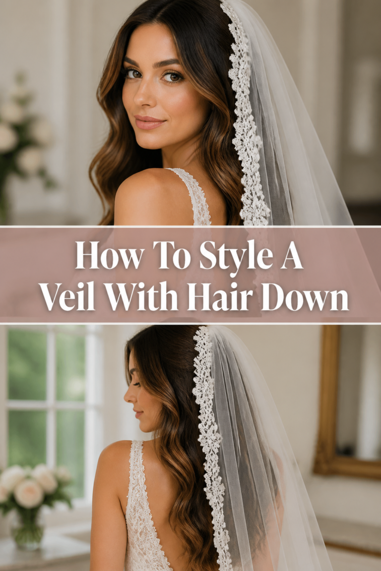 👰‍♀️ How To Style A Veil With Hair Down