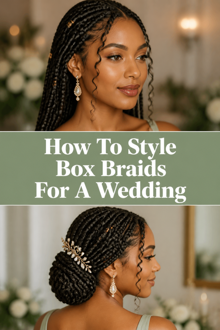 How To Style Box Braids For A Wedding