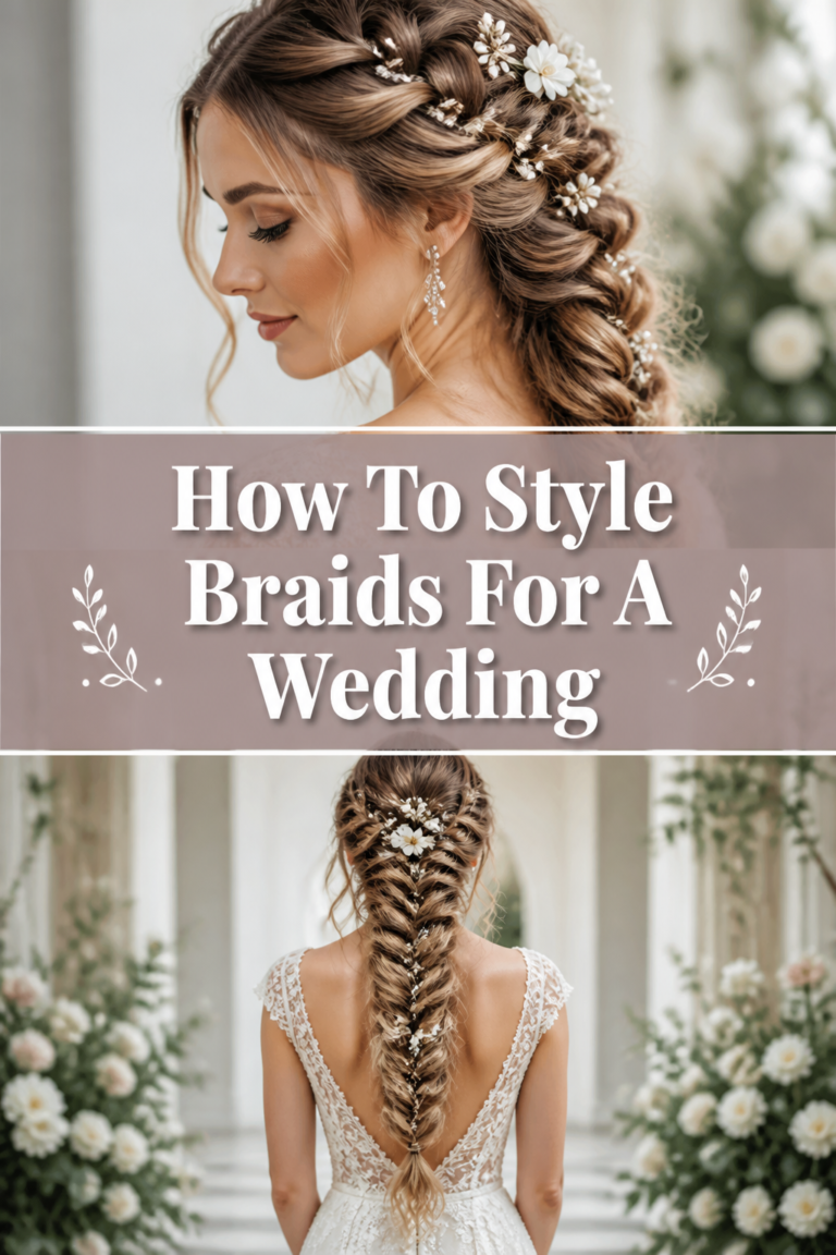 💍 How To Style Braids For A Wedding