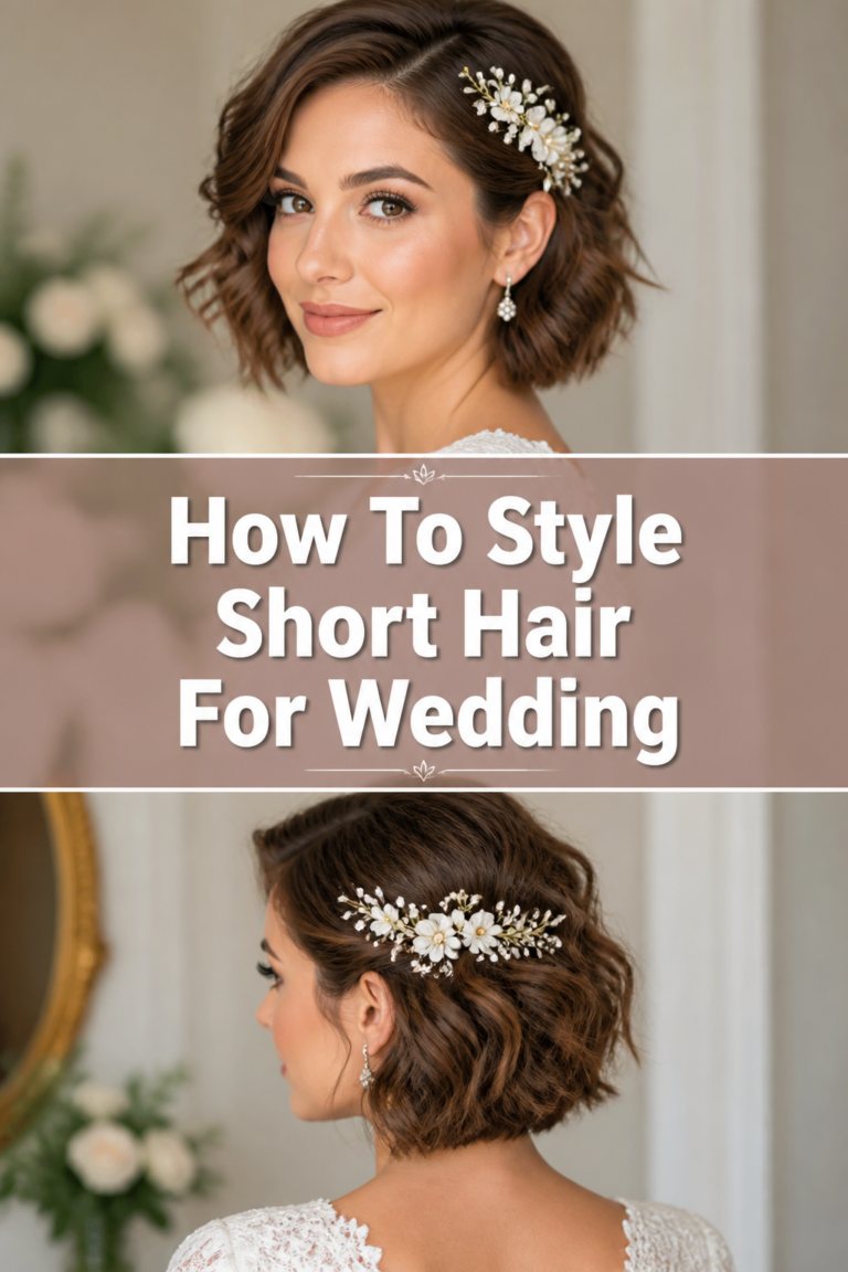 ✨ How To Style Short Hair For Wedding