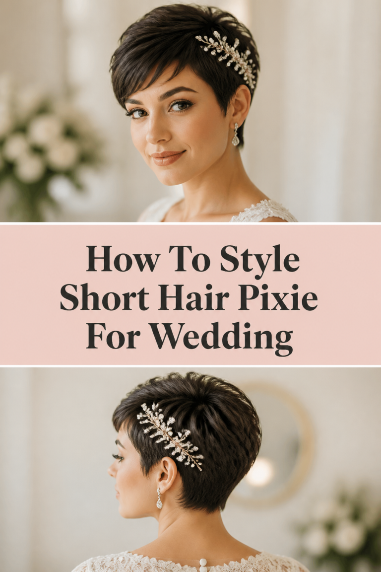 👰‍♀️ How To Style Short Hair Pixie For Wedding
