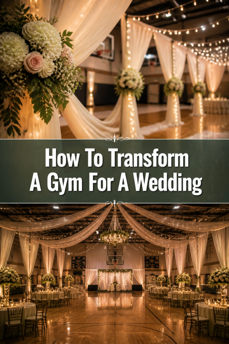 💪 How To Transform A Gym For A Wedding