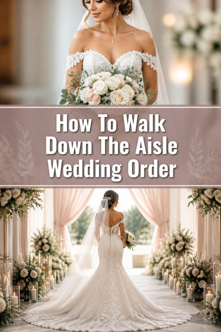👰‍♀️ How To Walk Down The Aisle Wedding Order
