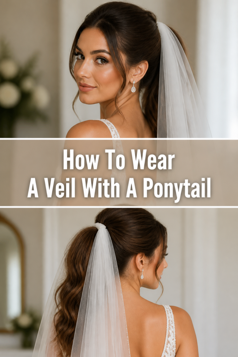 👰‍♀️ How To Wear A Veil With A Ponytail