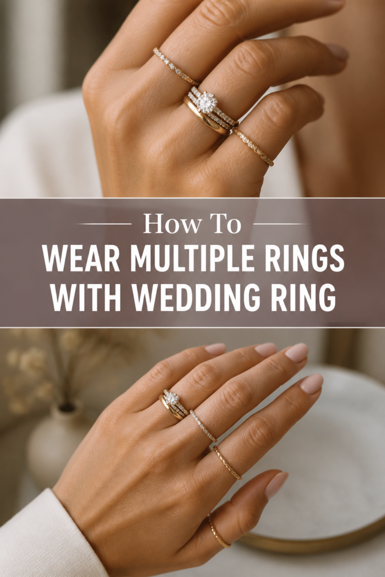 💍 How To Wear Multiple Rings With Wedding Ring