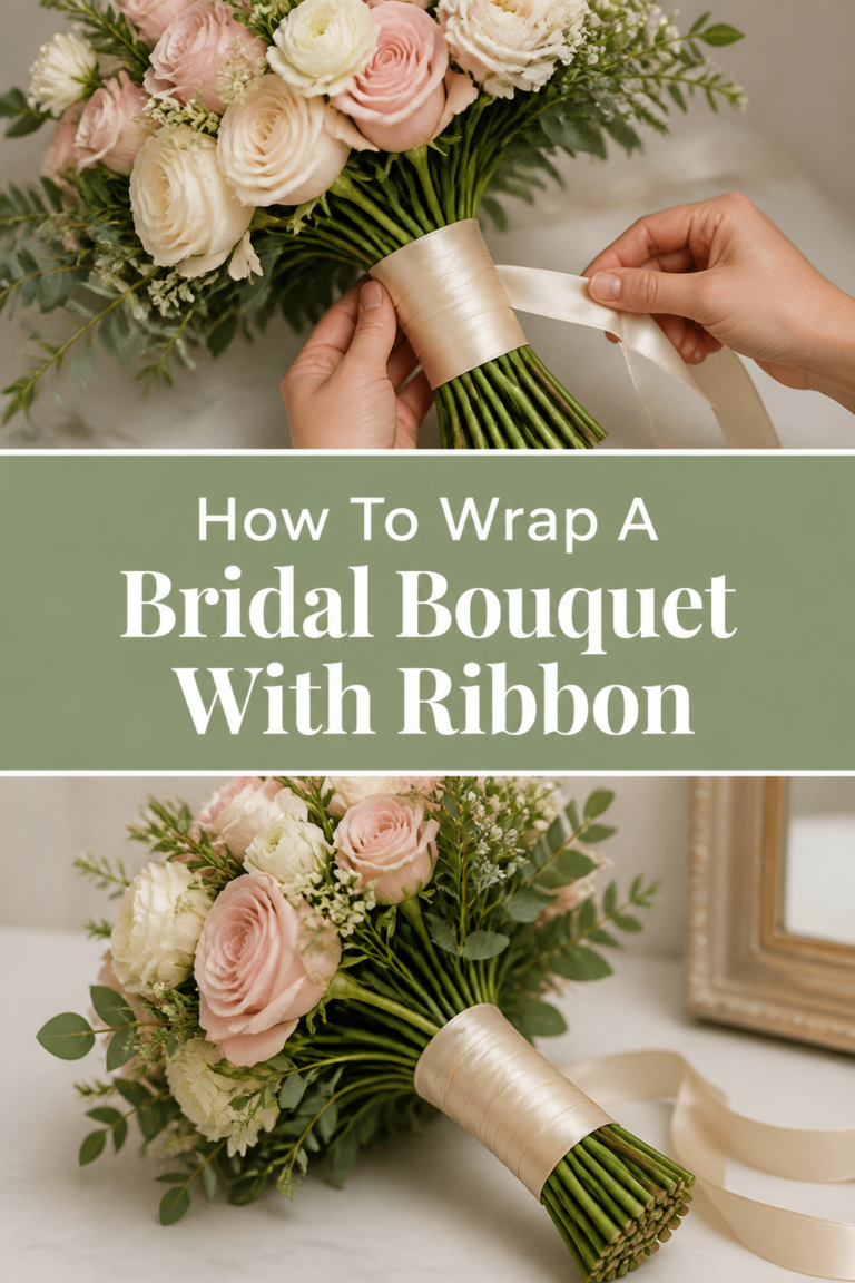 💐 How To Wrap A Bridal Bouquet With Ribbon