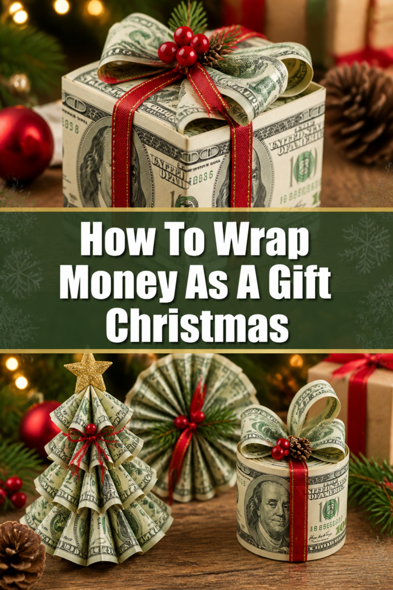 🎁 How To Wrap Money As A Gift Christmas