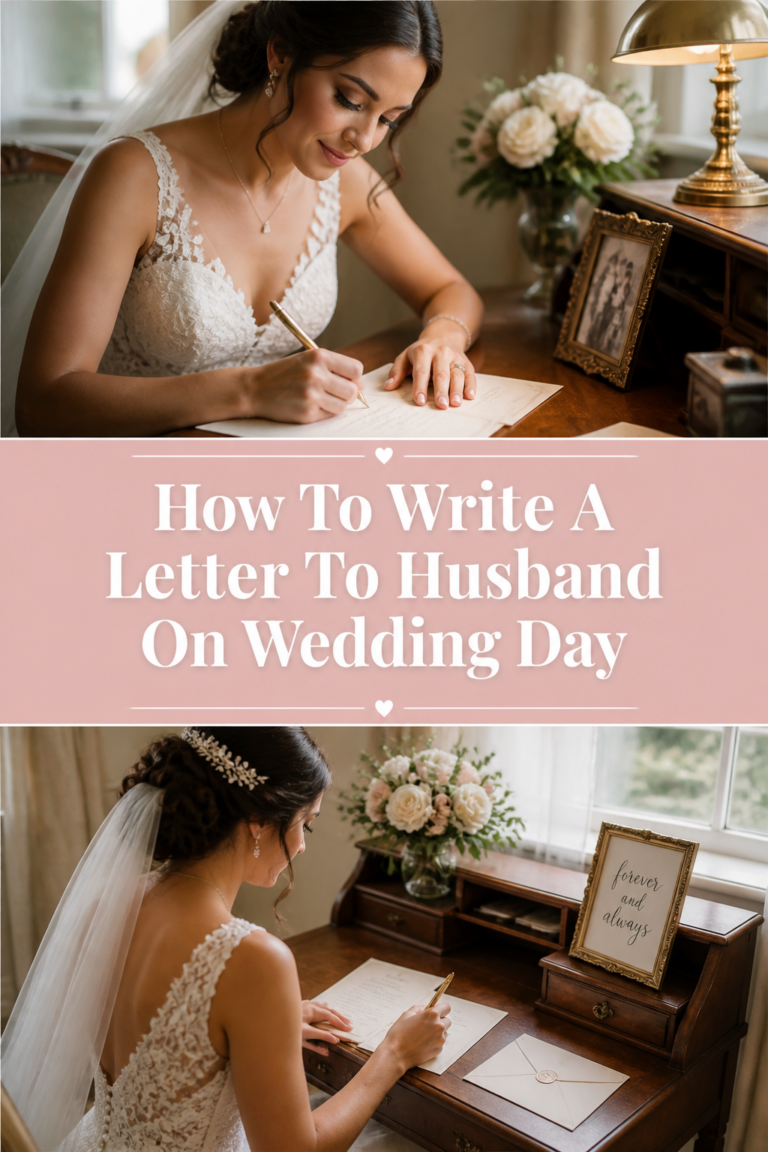 💌 How To Write A Letter To Husband On Wedding Day