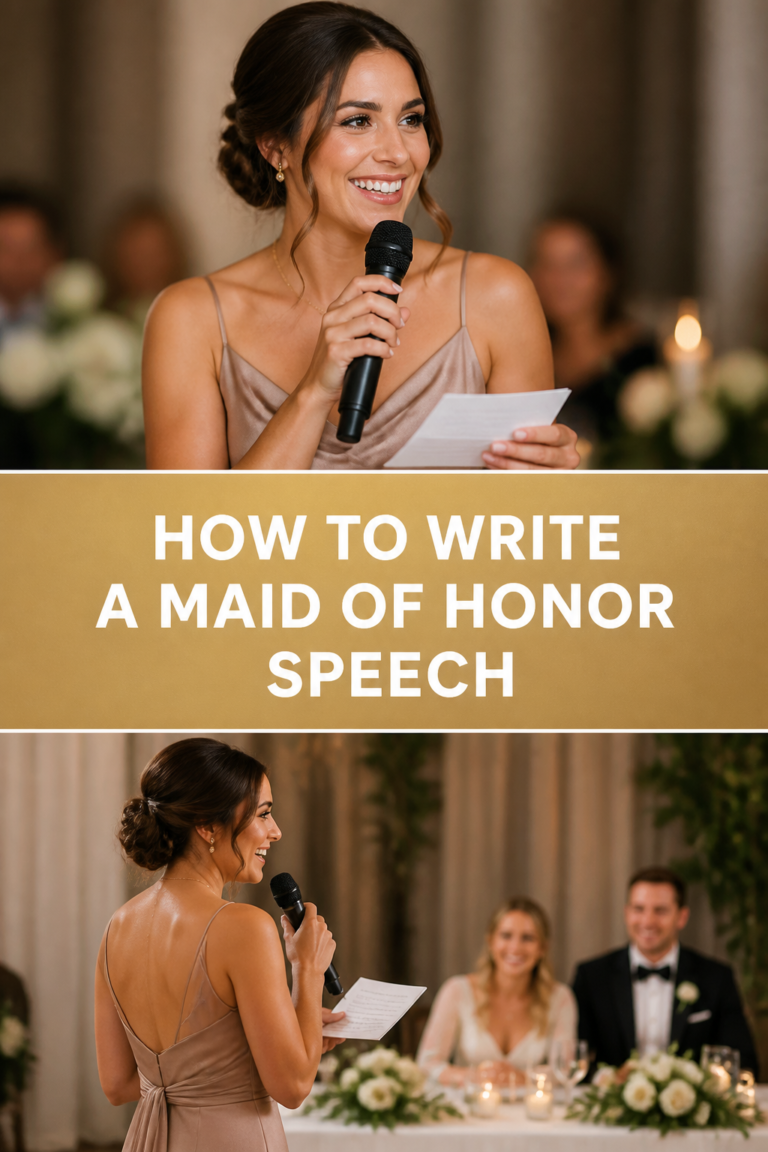 🥂 How To Write A Maid Of Honor Speech