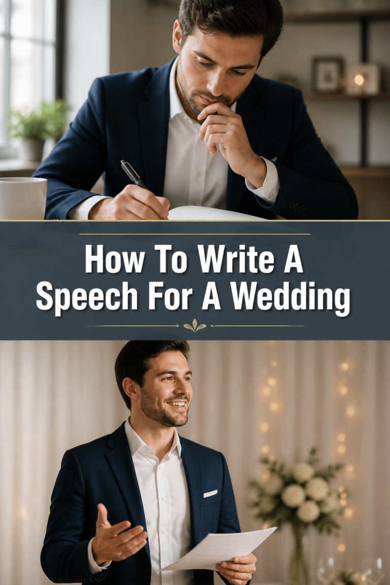 🥂 How To Write A Speech For A Wedding