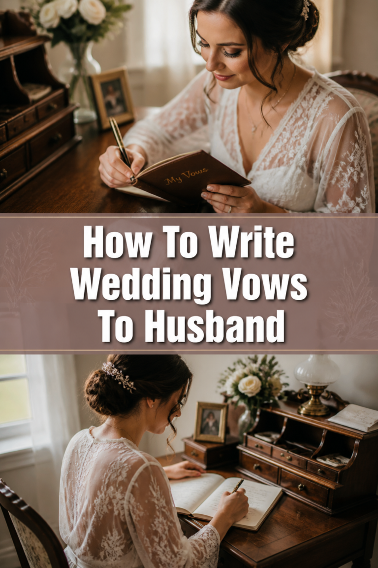 💍 How To Write Wedding Vows To Husband