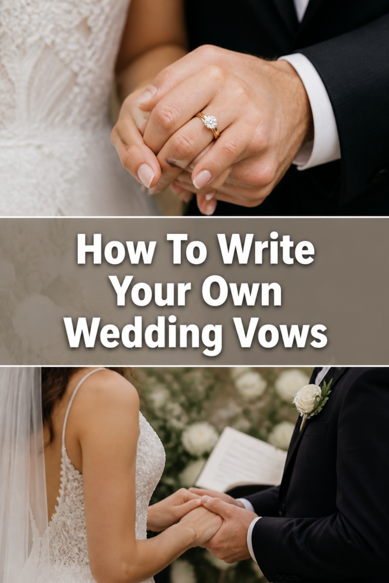 💍 How To Write Your Own Wedding Vows