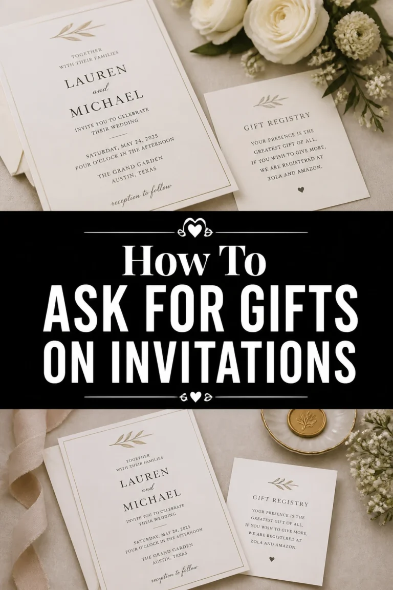 🎁 How To Ask For Gifts On Invitations