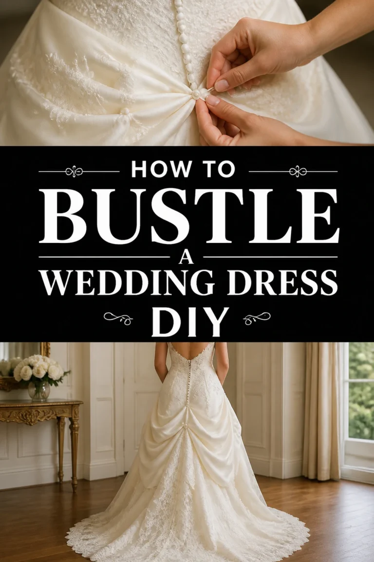 ✨ How To Bustle A Wedding Dress DIY