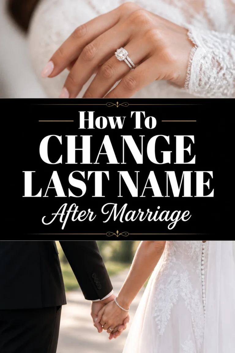 💍 How To Change Last Name After Marriage
