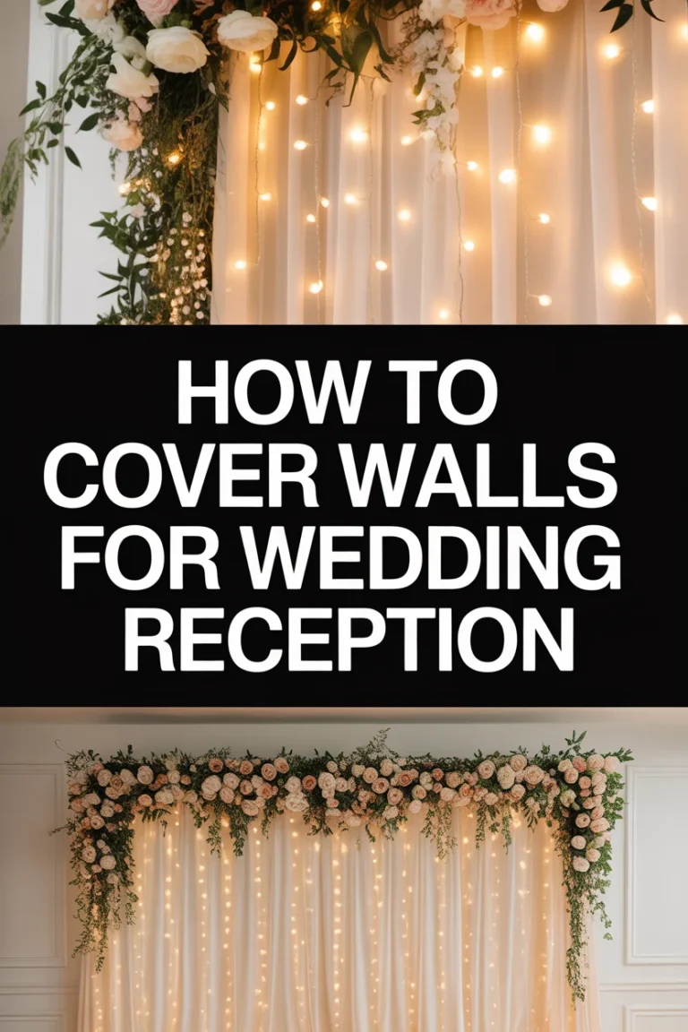 🌸 How To Cover Walls For Wedding Reception