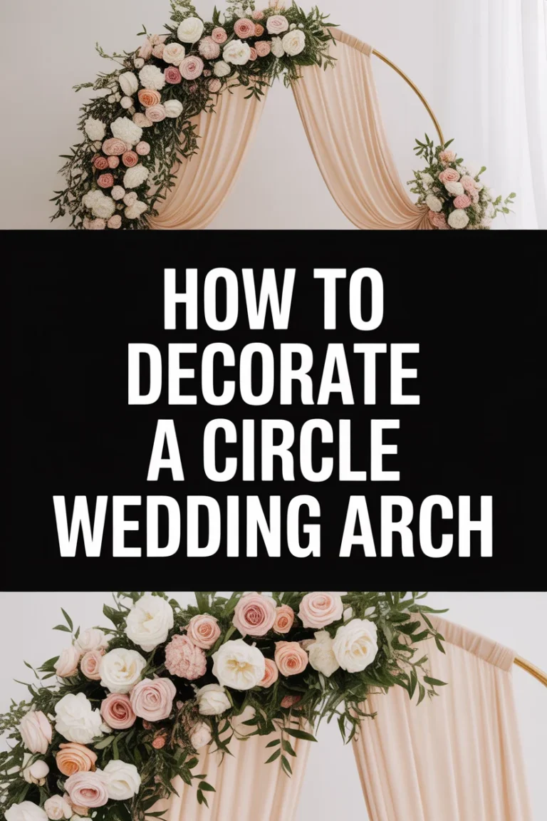 👰‍♀️ How To Decorate A Circle Wedding Arch