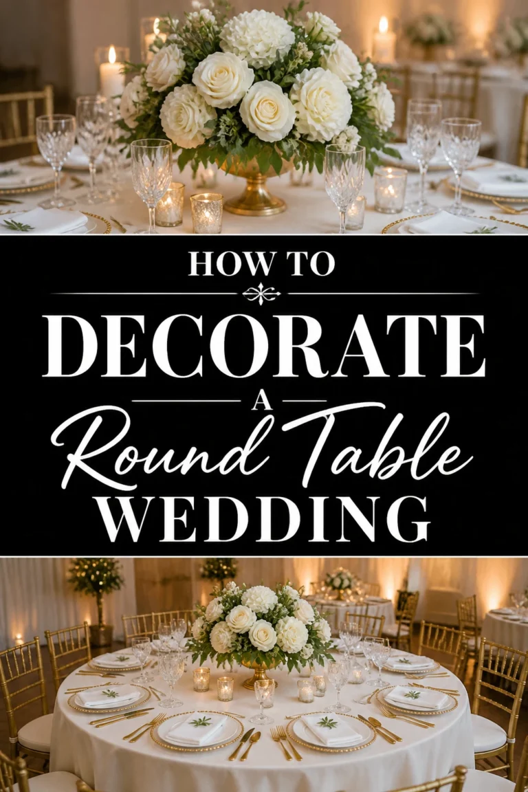 🌸 How To Decorate A Round Table Wedding