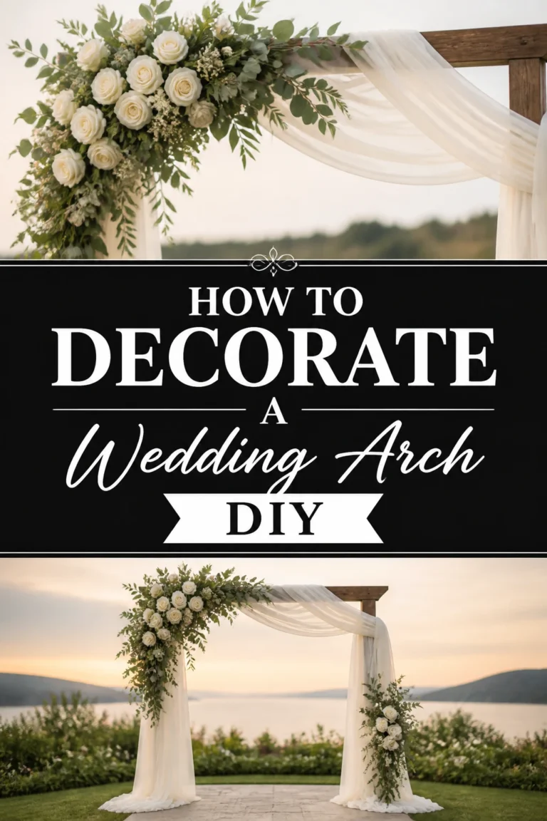 🌸 How To Decorate A Wedding Arch DIY