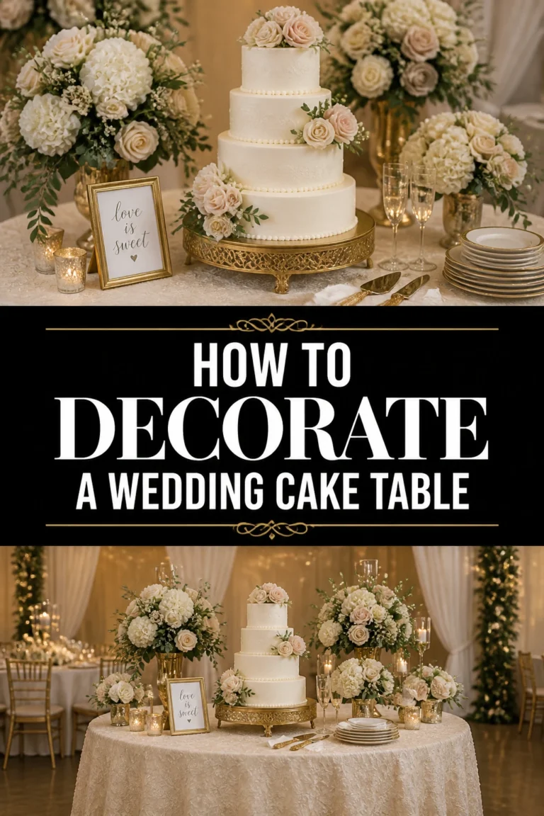 🎂 How To Decorate A Wedding Cake Table