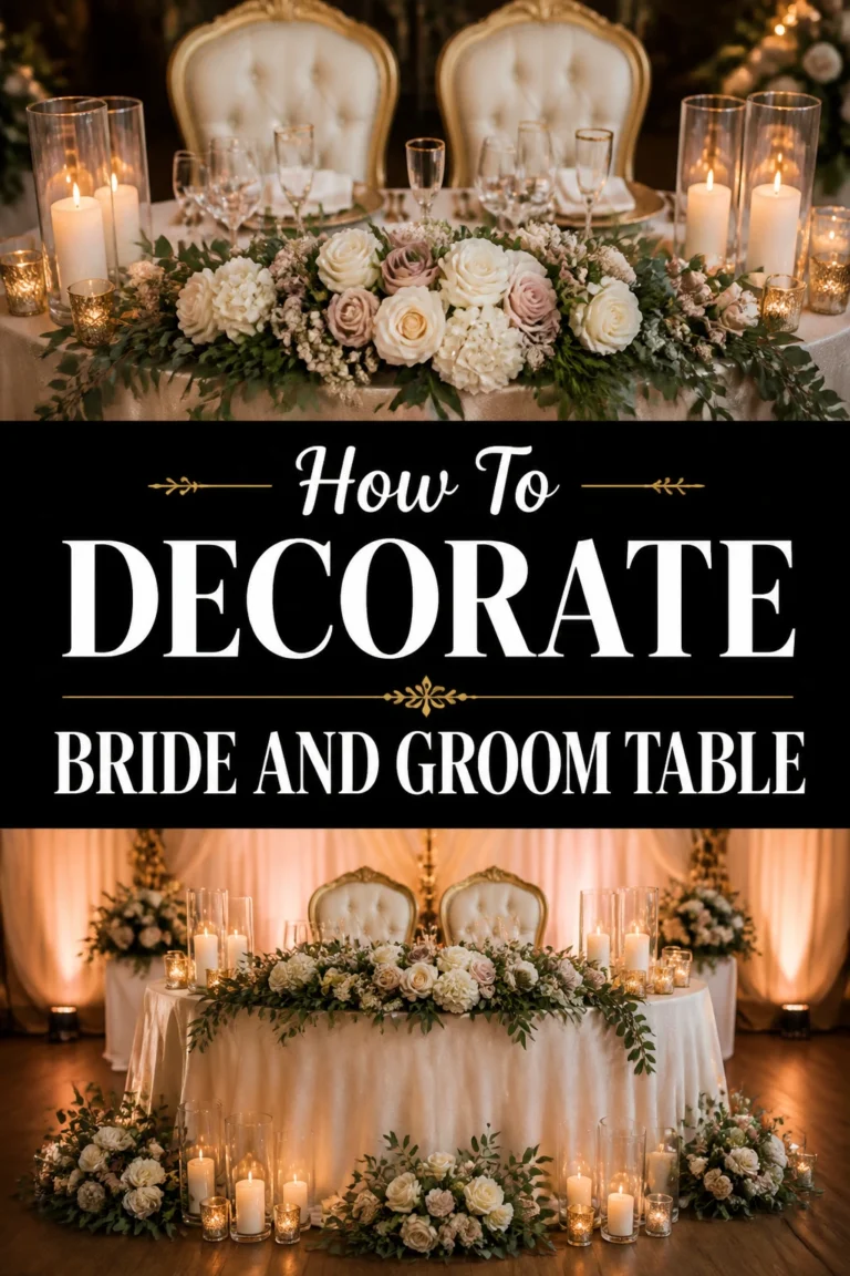 🥂 How To Decorate Bride And Groom Table