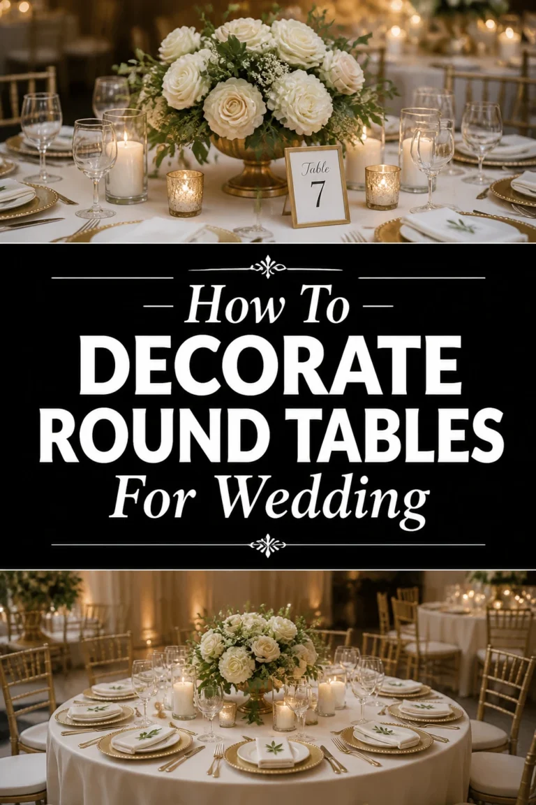 ✨ How To Decorate Round Tables For Wedding