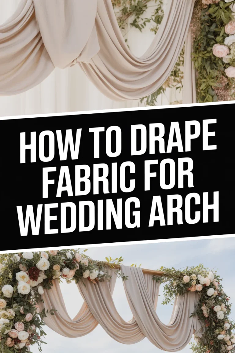 🌿 How To Drape Fabric For Wedding Arch