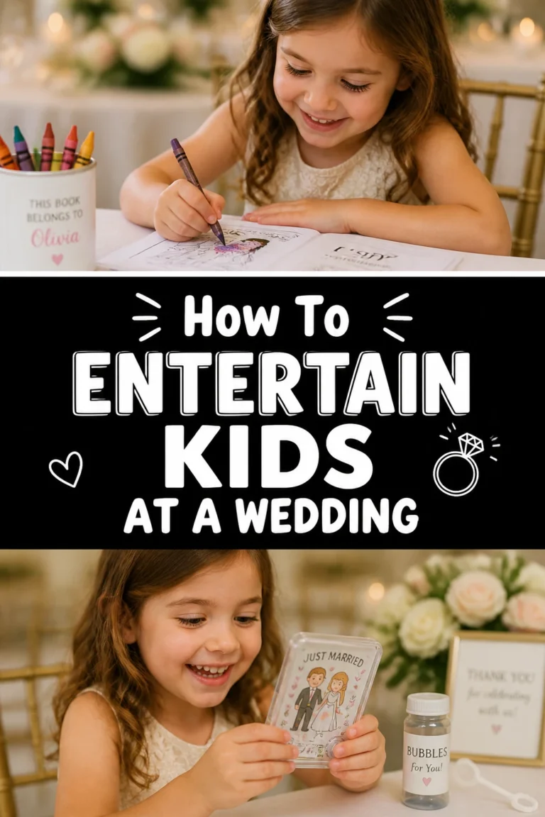 🎉 How To Entertain Kids At A Wedding