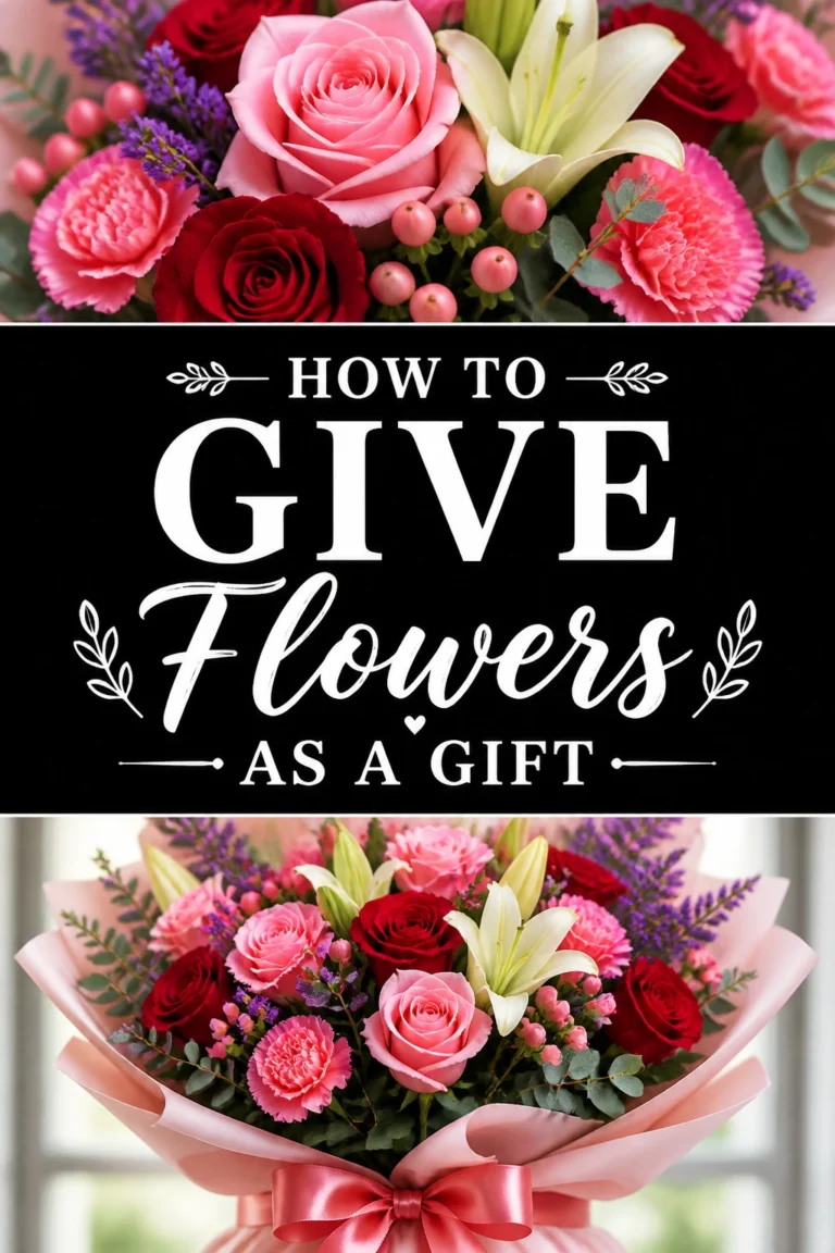 💐 How To Give Flowers As A Gift