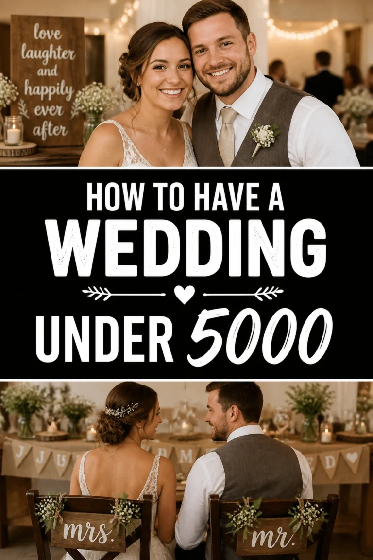 📌 How To Have A Wedding Under 5000