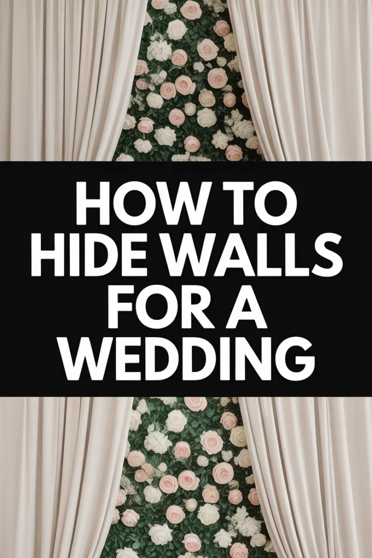 💡 How To Hide Walls For A Wedding
