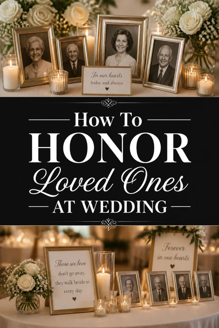 🕊️ How To Honor Loved Ones At Wedding