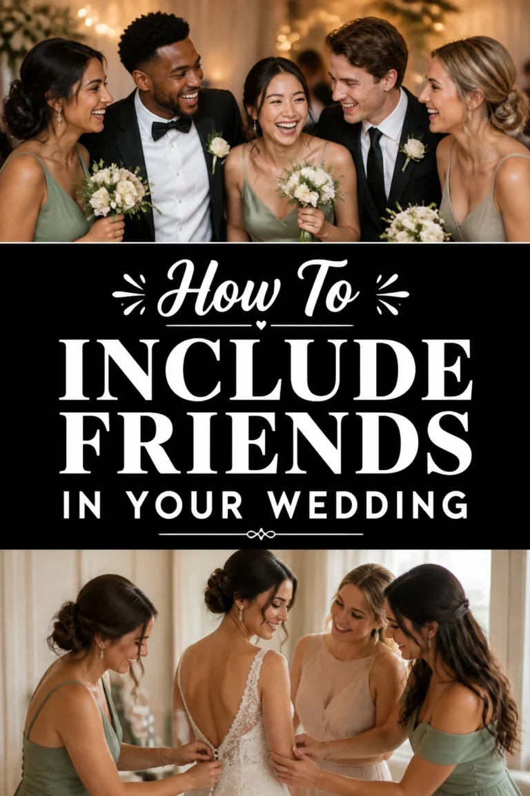 💍 How To Include Friends In Your Wedding