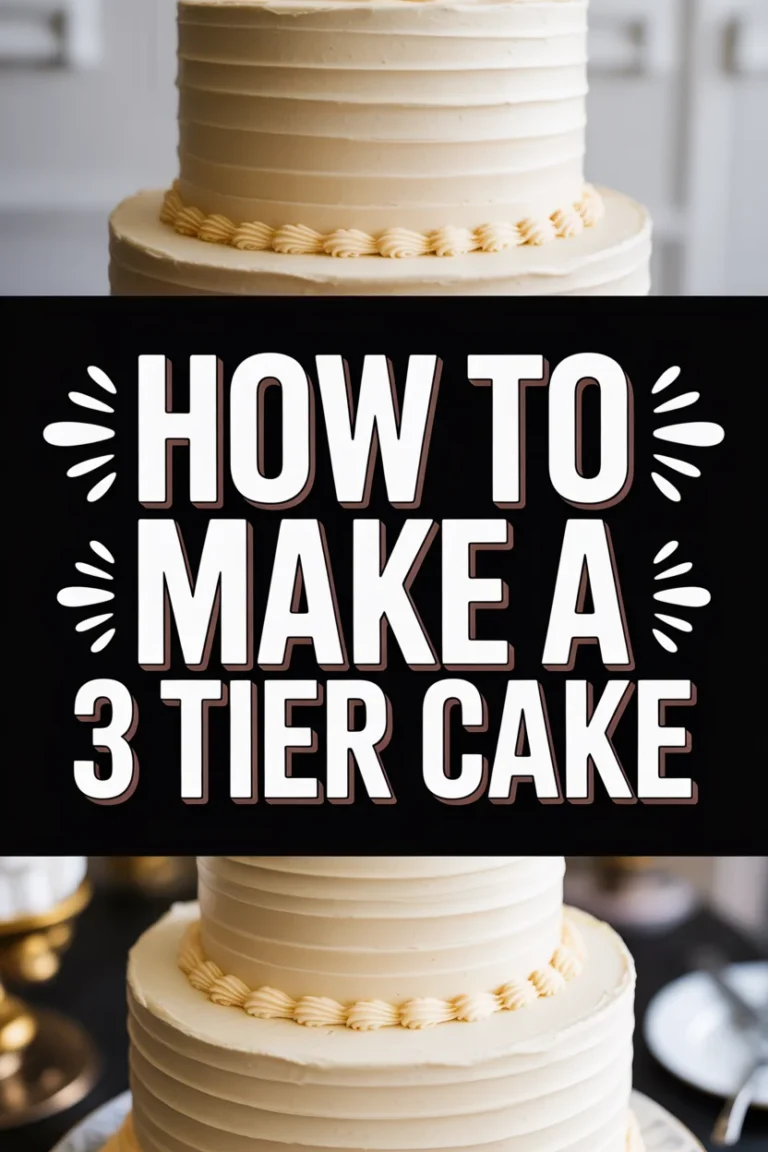 🎂 How To Make A 3 Tier Cake