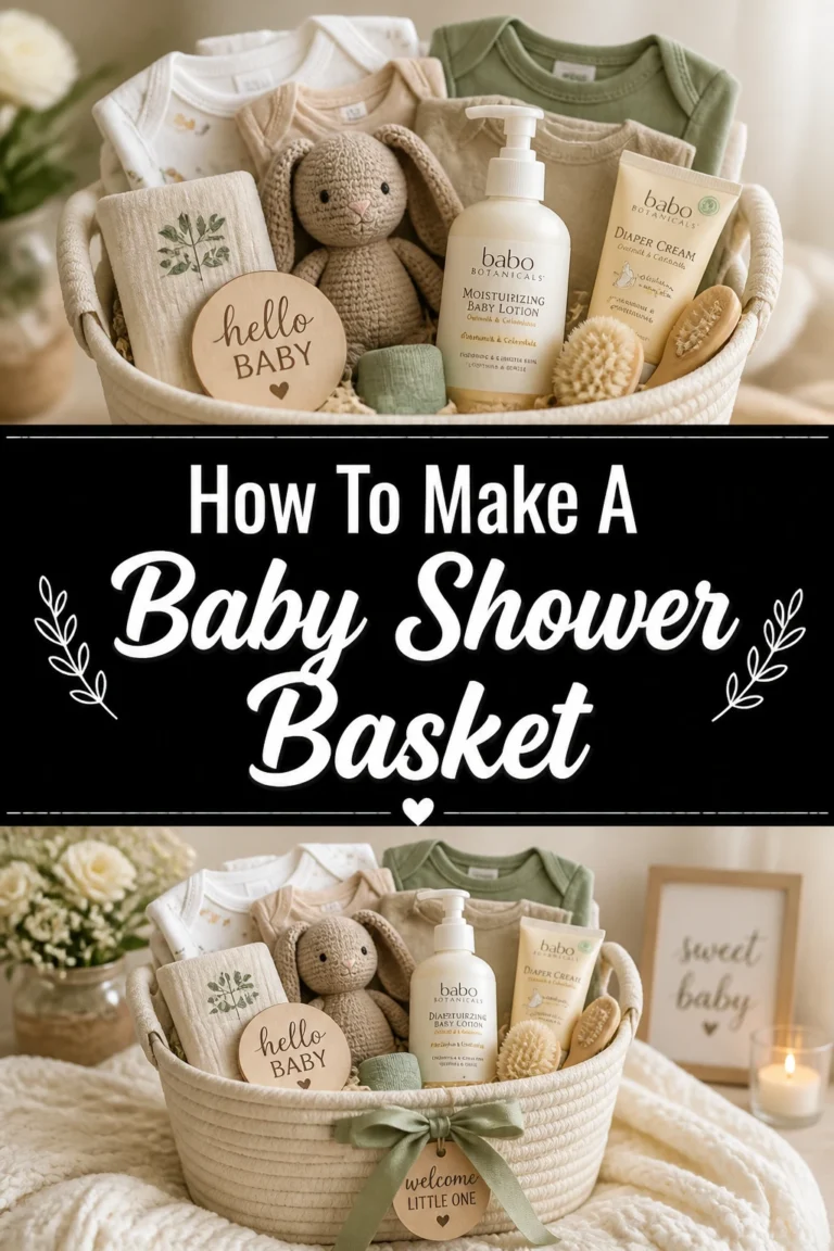 🍼 How To Make A Baby Shower Basket