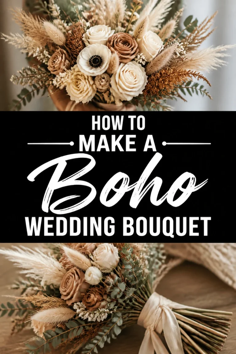 🌸 How To Make A Boho Wedding Bouquet