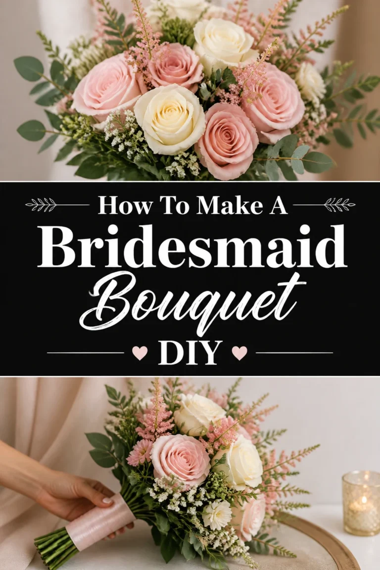 💐 How To Make A Bridesmaid Bouquet DIY