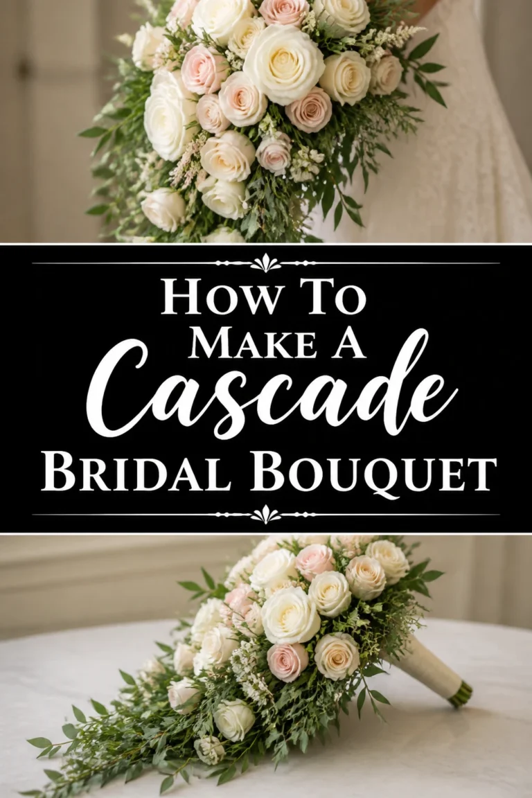 💐 How To Make A Cascade Bridal Bouquet