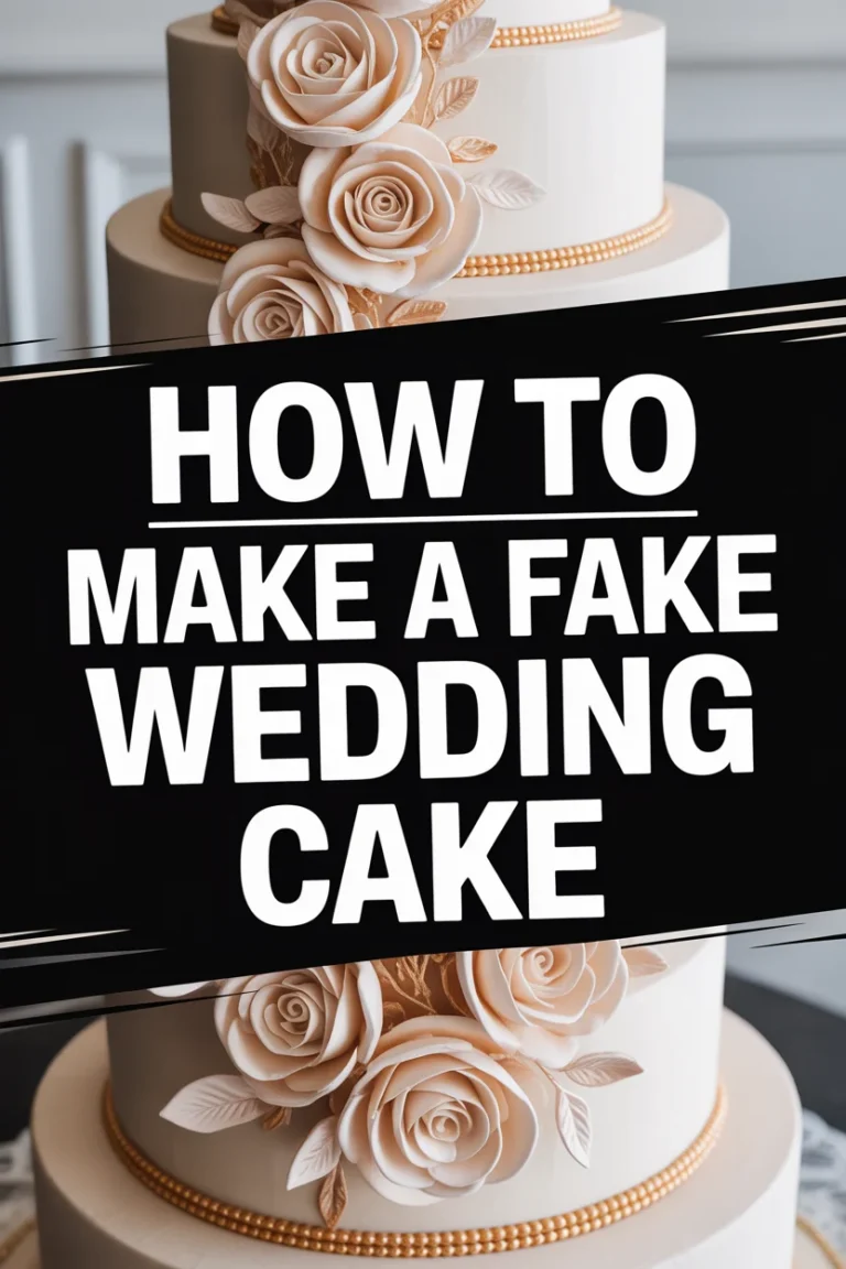 🎂 How To Make A Fake Wedding Cake