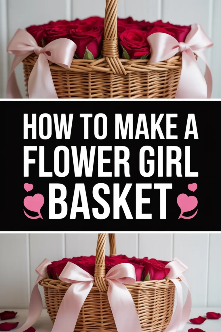 🌸 How To Make A Flower Girl Basket