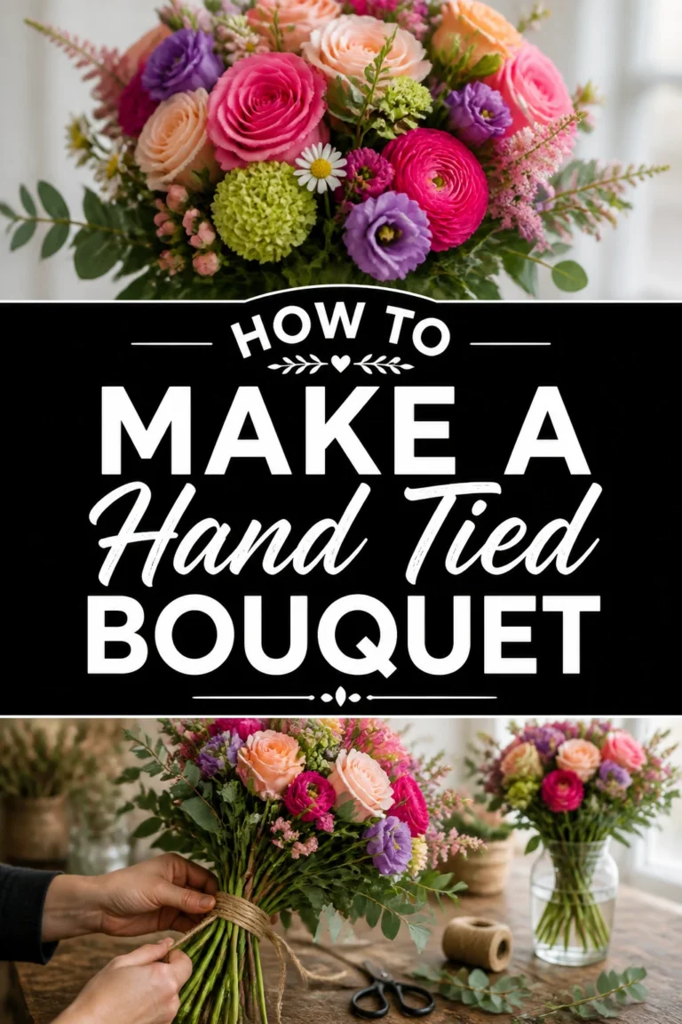 💐 How To Make A Hand Tied Bouquet