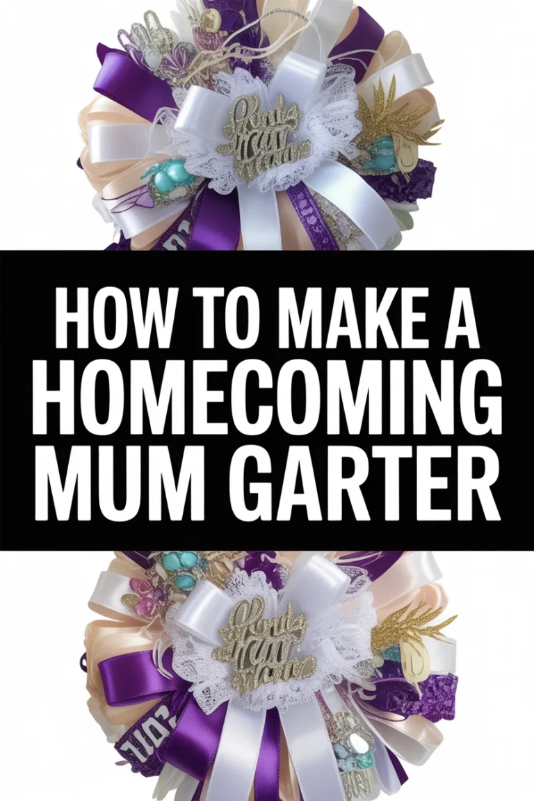 🎀 How To Make A Homecoming Mum Garter