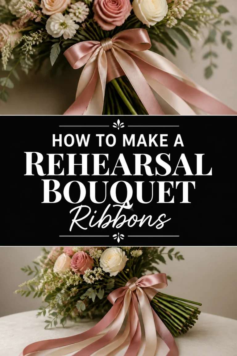 💐 How To Make A Rehearsal Bouquet Ribbons