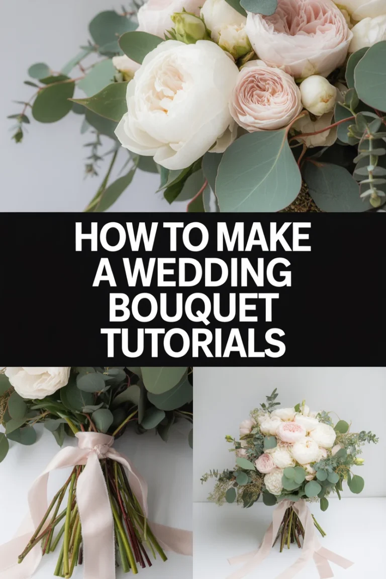💐 How To Make A Wedding Bouquet Tutorials