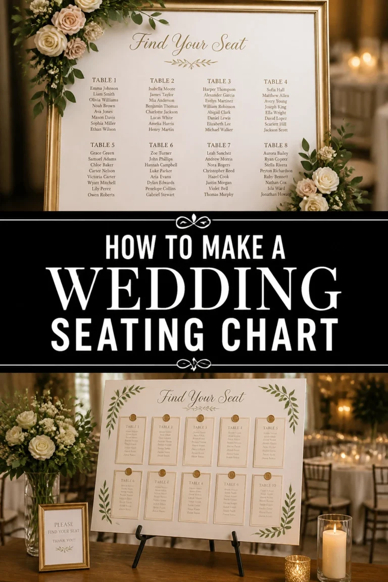 💖 How To Make A Wedding Seating Chart